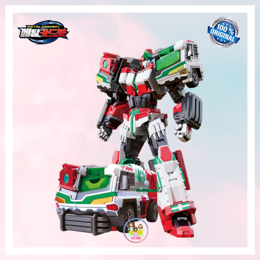 Metal Cardbot S Transforming Crane And Trailer Metal Cardbot S Set ...