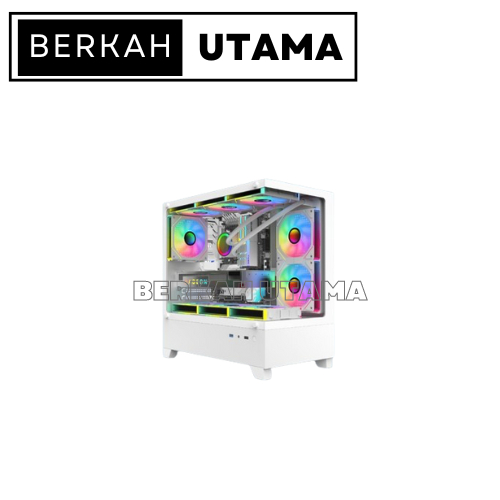 Jual CASING PC INFINITY FREY WHITE M-ATX GAMING CASE - NO FAN | Shopee ...