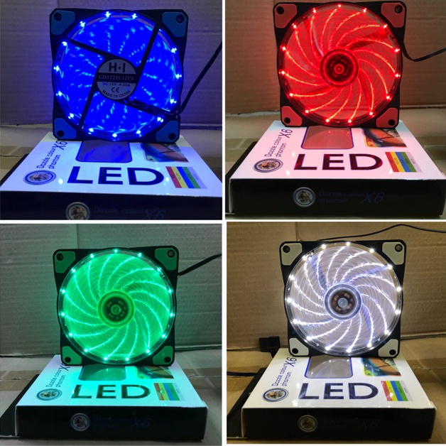 Jual KODE A94A FAN Casing LED X6 Dazzle Colour Phantom buat PC Komputer ...