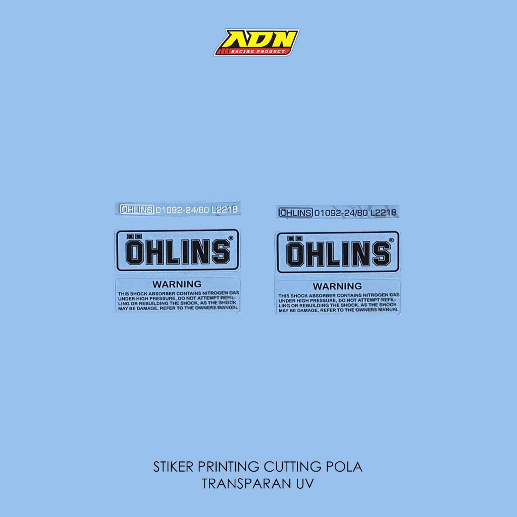 Jual Stiker Shock Per Ohlins Transparan | Shopee Indonesia