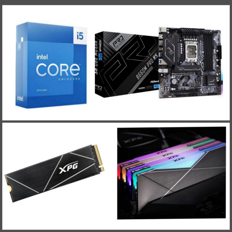 B660M + 13400F + DDR4 16GB + CPUクーラーセット