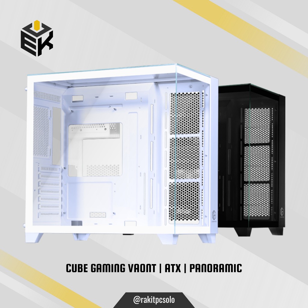 Jual CUBE GAMING VAONT ATX | Panoramic View | Casing PC Gaming Full ...