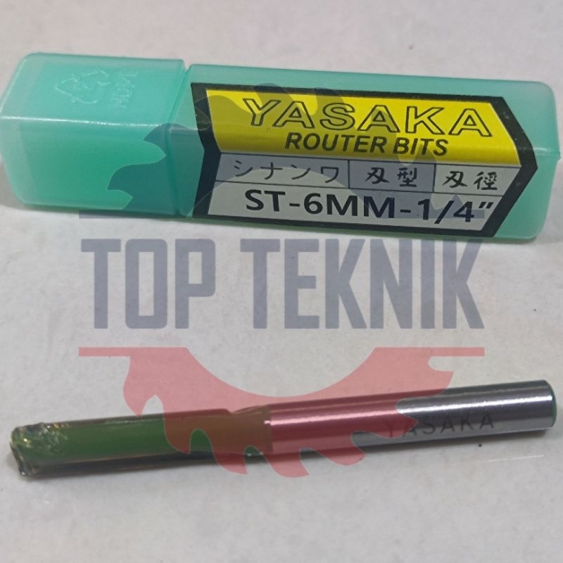 Jual YASAKA ROUTER BITS - STRAIGHT BIT 6MM X 1/4