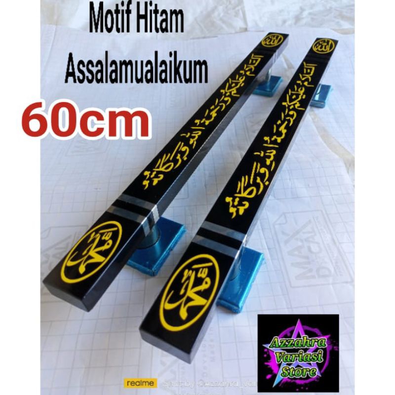 Jual [COD] handle pintu rumah minimalis modern motif kaligrafi keren
