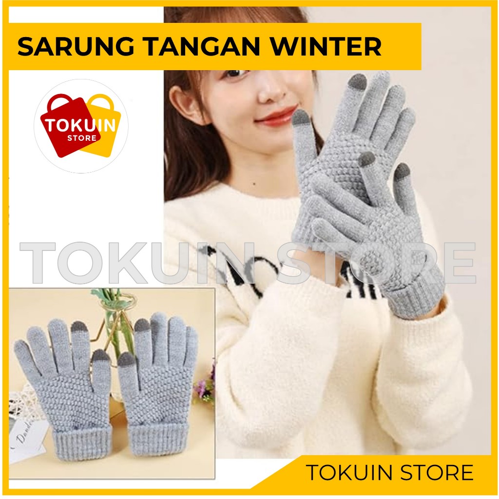 Sarung Tangan Winter Musim Dingin Motor Touch Screen Gloves Pria Wanita