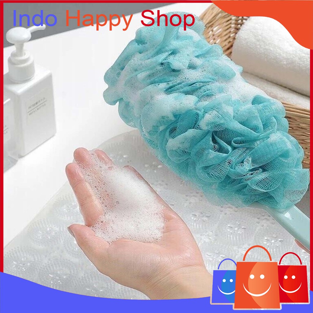 Jual Shower Puff Mandi Gagang Panjang IHS 1189 | Shopee Indonesia