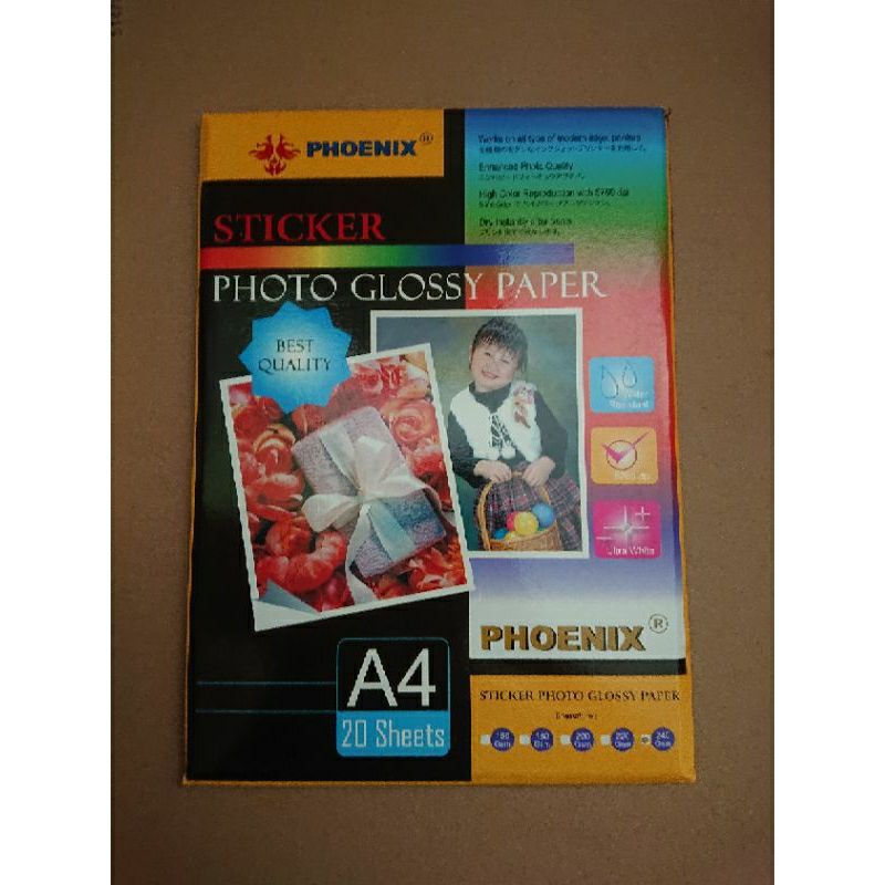Jual sticker photo glossy paper Phoenix A4 | Shopee Indonesia