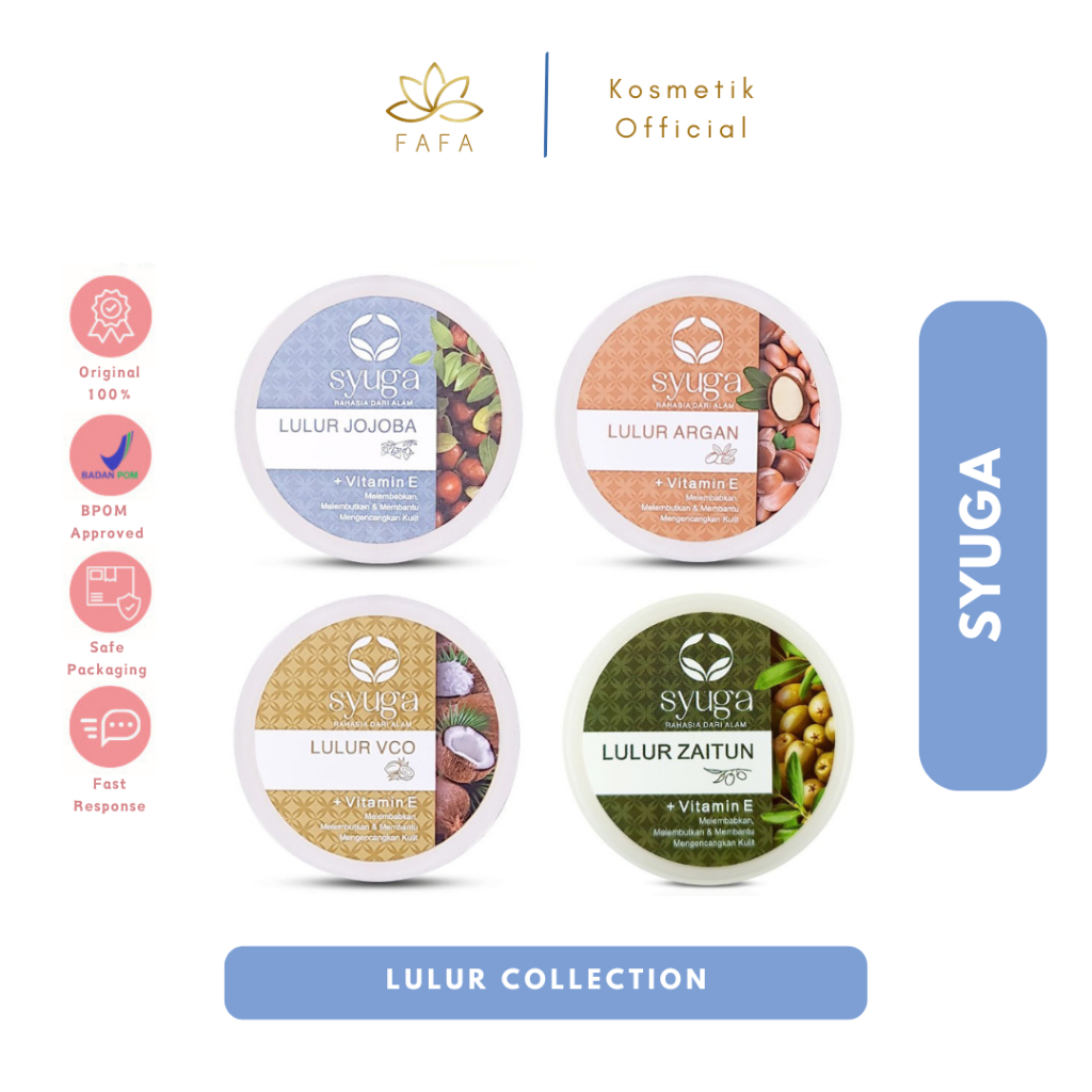Jual SYUGA Lulur Series Zaitun, Jojoba, Vco & Vit E 100gr | Shopee ...