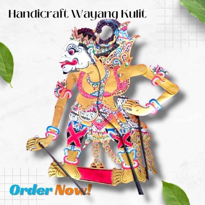 Jual Wayang Kulit Sapi Asli Bagong Dadi Gatotkaca Standar Dalang Shopee Indonesia