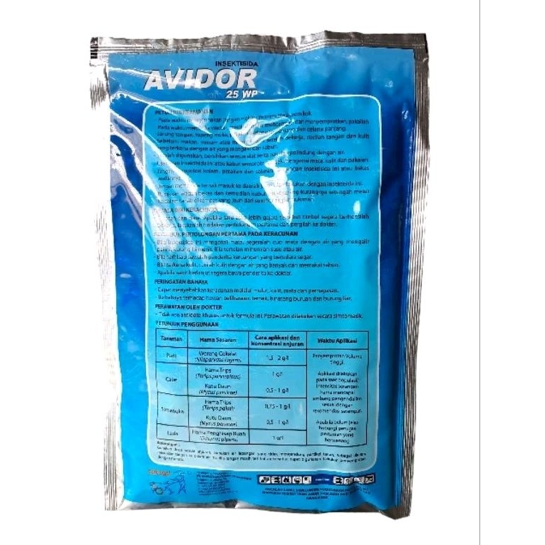 Jual Insektisida AVIDOR 25WP - 100gram Saprotan Utama (100% Original ...