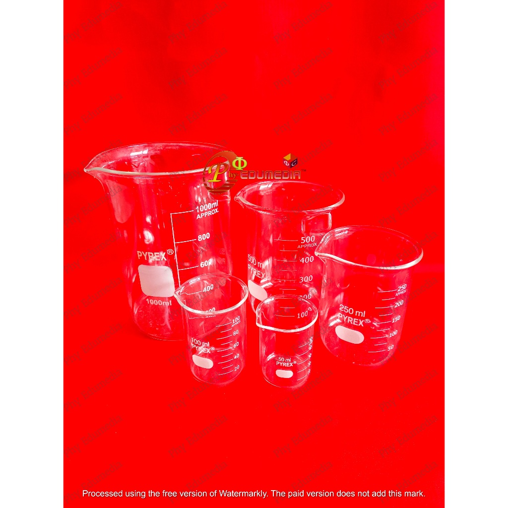 Jual Beaker / Beaker 2000ml PYREX / Beaker Glass 2000ml / Gelas Kimia ...