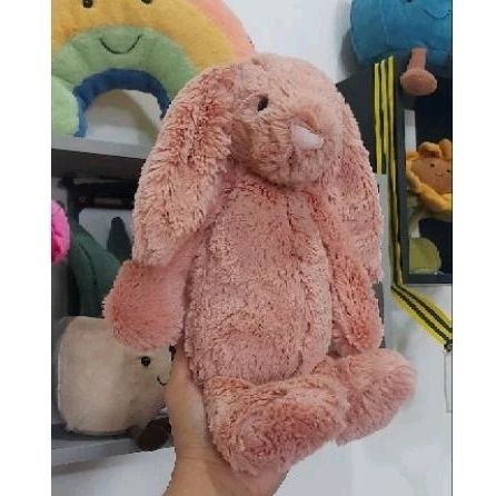 Jual JellyCat Bashful Peach Bunny Medium custom Shopee Indonesia