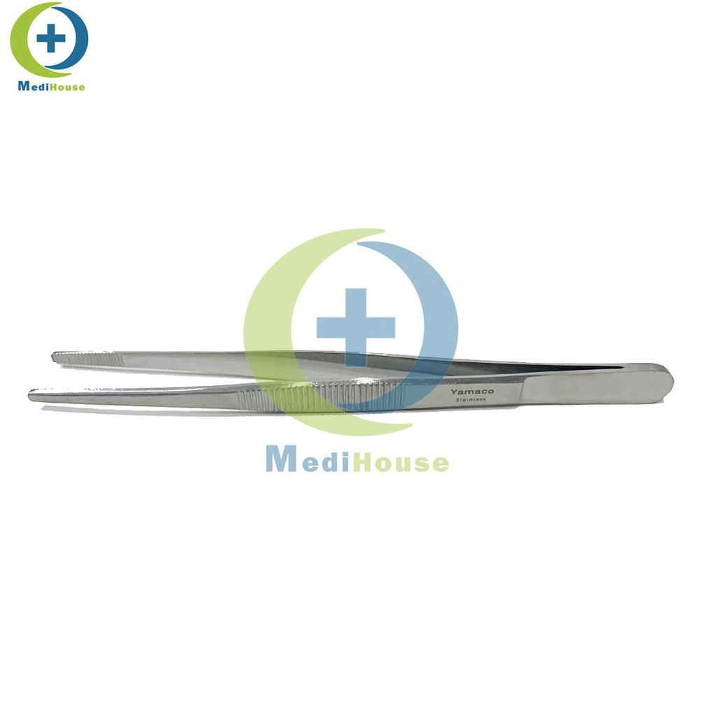 Jual KUALITAS TERJAMIN Pinset Anatomis Stainless Dressing Forceps ...
