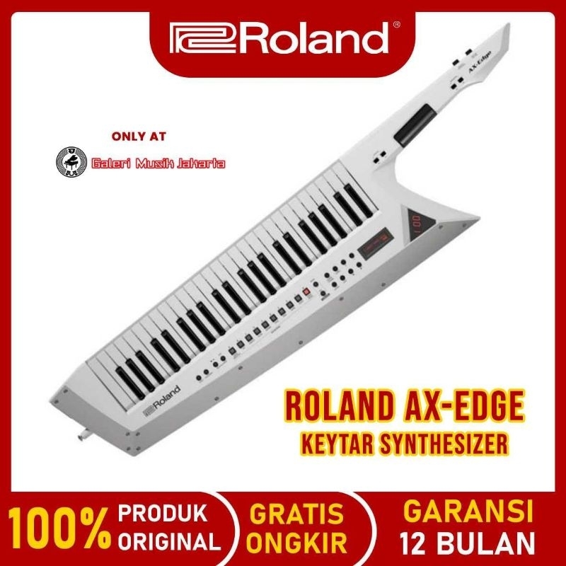 Jual Roland AX-Edge 49-Key Keytar Synthesizer White (AX-EDGE-W ...