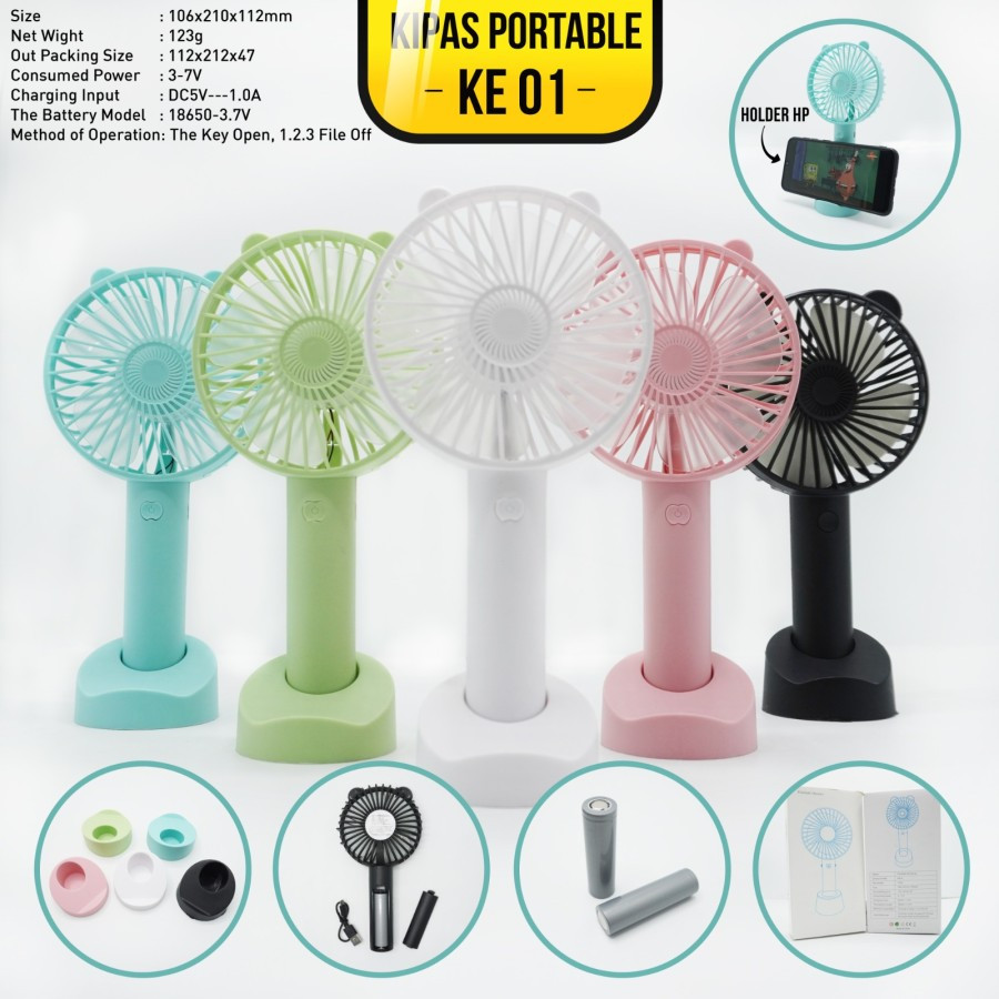 Jual Kipas Angin Portable KE01 | Shopee Indonesia