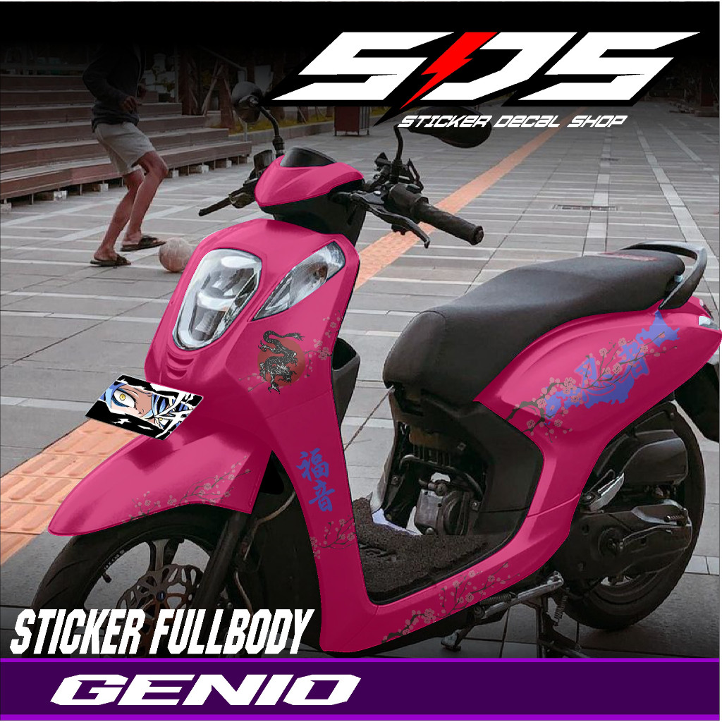 Jual Decal Sticker Genio Full Body Stiker Genio Full Blok Motif