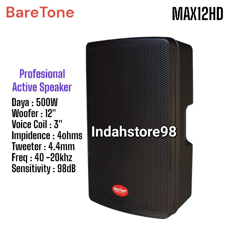 Jual Speaker Aktif 12 Inch Baretone MAX12HD Profesi…