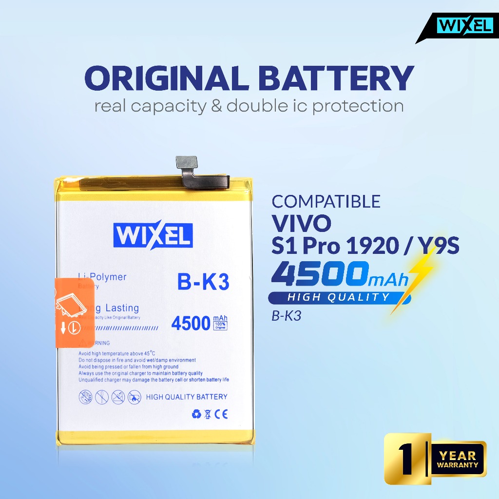 Jual WIXEL Baterai Vivo S1 Pro 1920 Y9S B-K3 BK3 Double Power Real ...