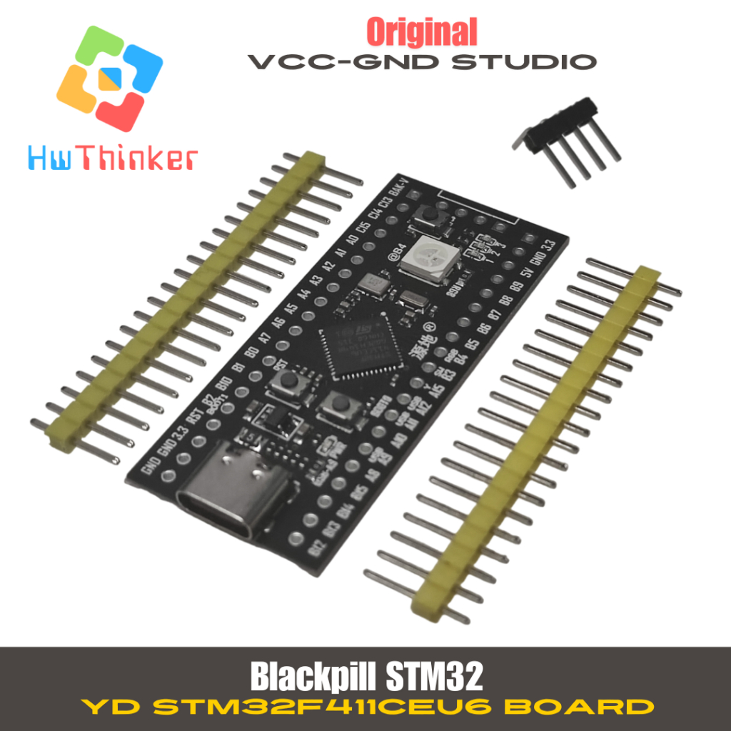 Jual STM32 STM32F4 YD-STM32F411CEU6 F411 ARM Cortex M4 Blackpill Board ...