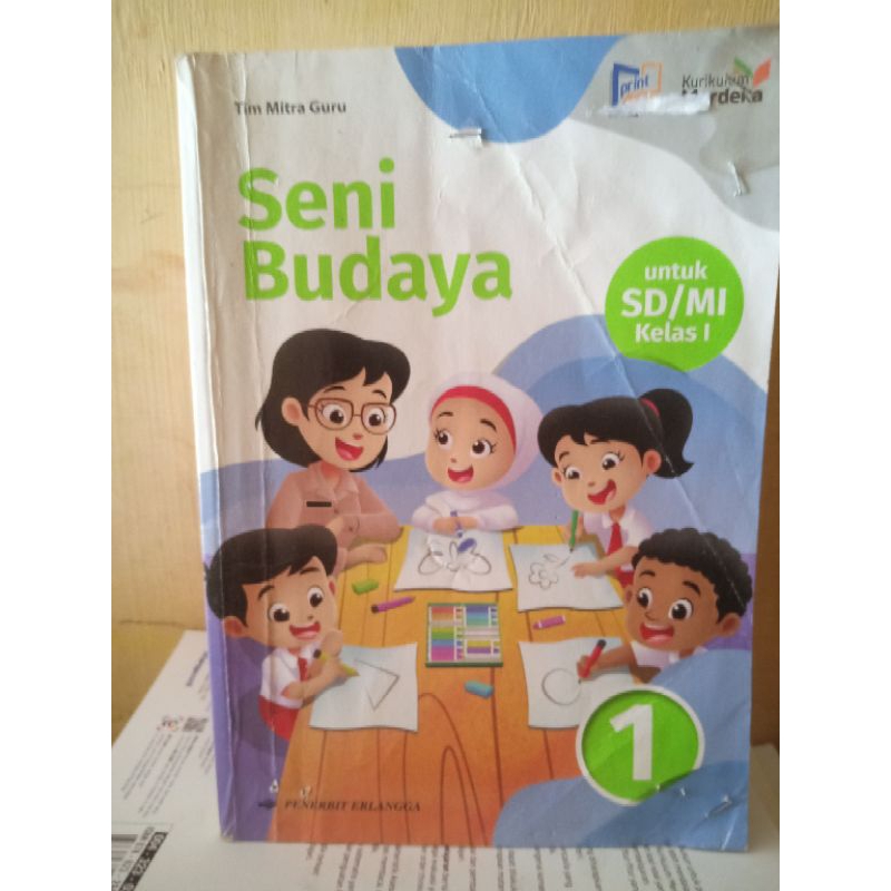 Jual seni budaya kelas 1 sd erlangga kurikulum merdeka | Shopee Indonesia