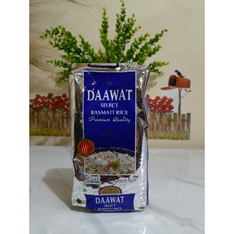 Jual Beras Basmati Rice DAAWAT Select Premium Quality 1kg | Shopee ...