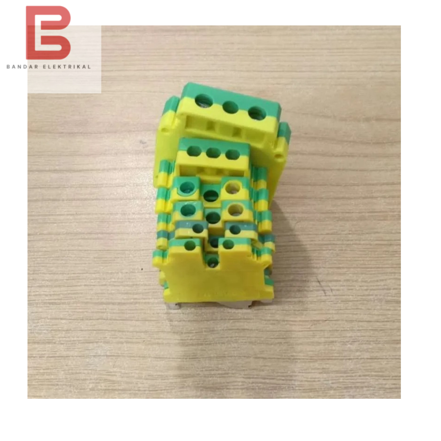 Jual Terminal Block UK Kuning Hijau 6 mm Baut M4 TUSLKG 6 Fort | Shopee ...