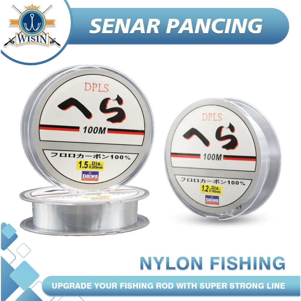 Jual WISIN Senar Pancing 100m Fluorocarbon leader | Shopee Indonesia