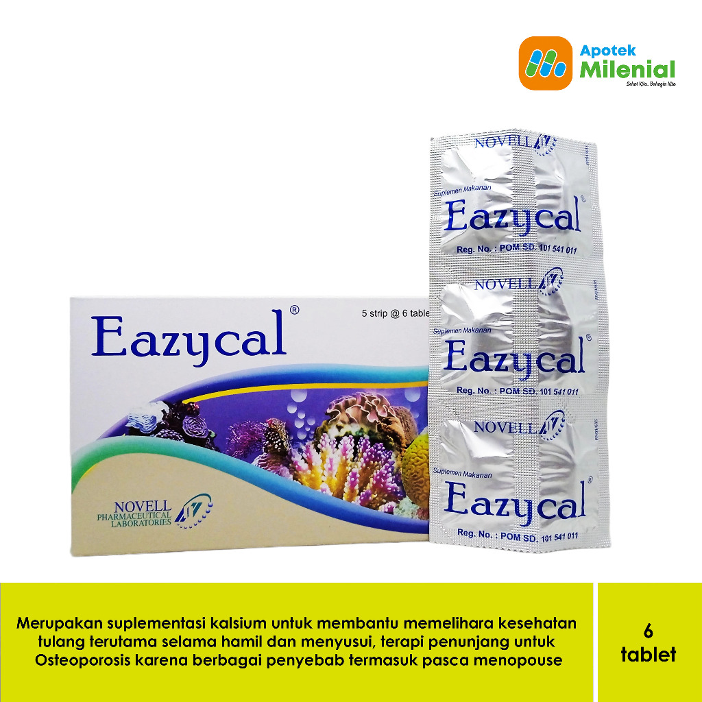 Jual Eazycal Strip Isi 6 Kaplet | Shopee Indonesia