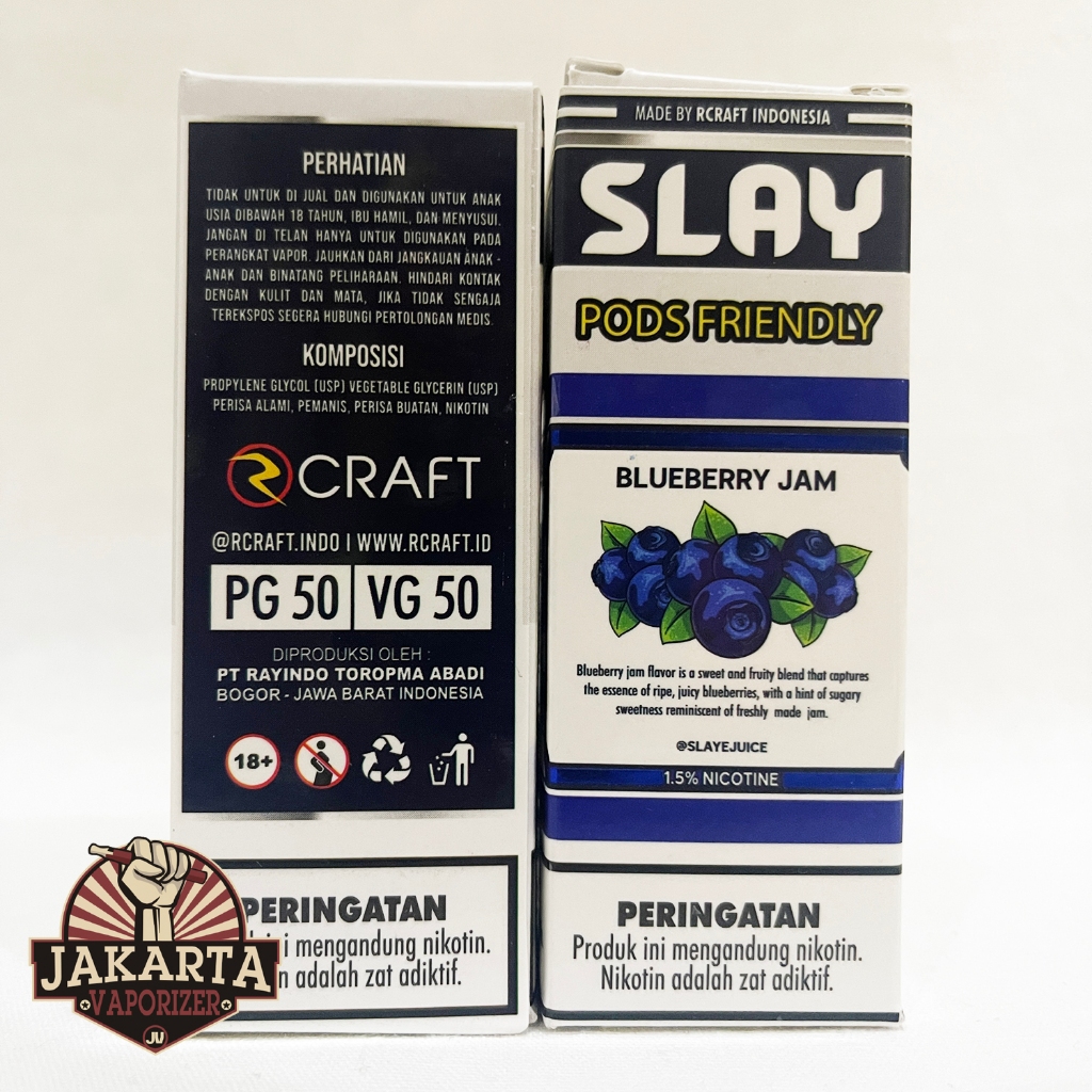 Jual PODS SLAY BLUEBERRY JAM PODS FRIENDLY 30ML 15MG BY RCRAFT | Shopee ...