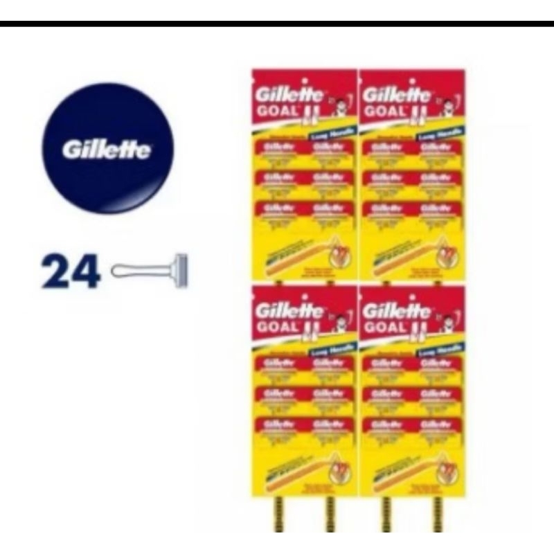 Jual alat cukur kumis Gillette kuning goal II isi 24pcs | Shopee Indonesia
