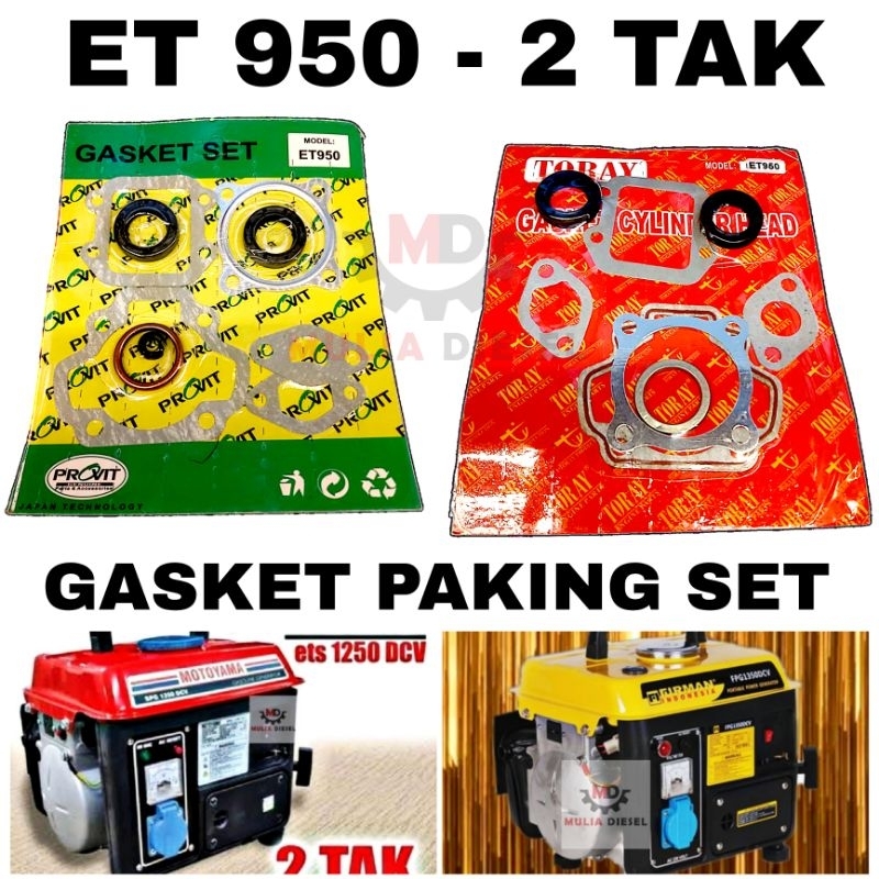 Jual Gasket Full Pak Paking Set Genset Generator 2 tak Bensin Campur ...