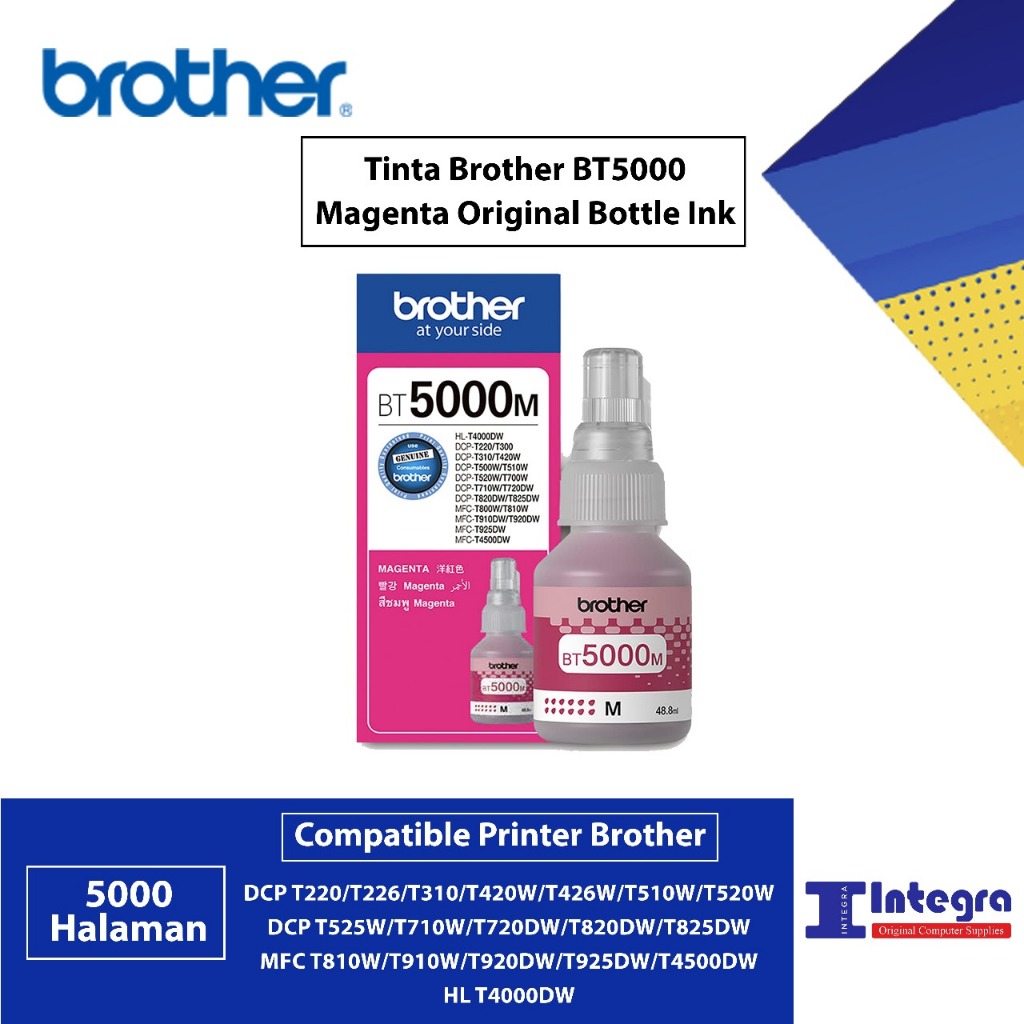 Jual Tinta Brother BT5000 / BT 5000 Colour for T310 MFC T810W T910W ...