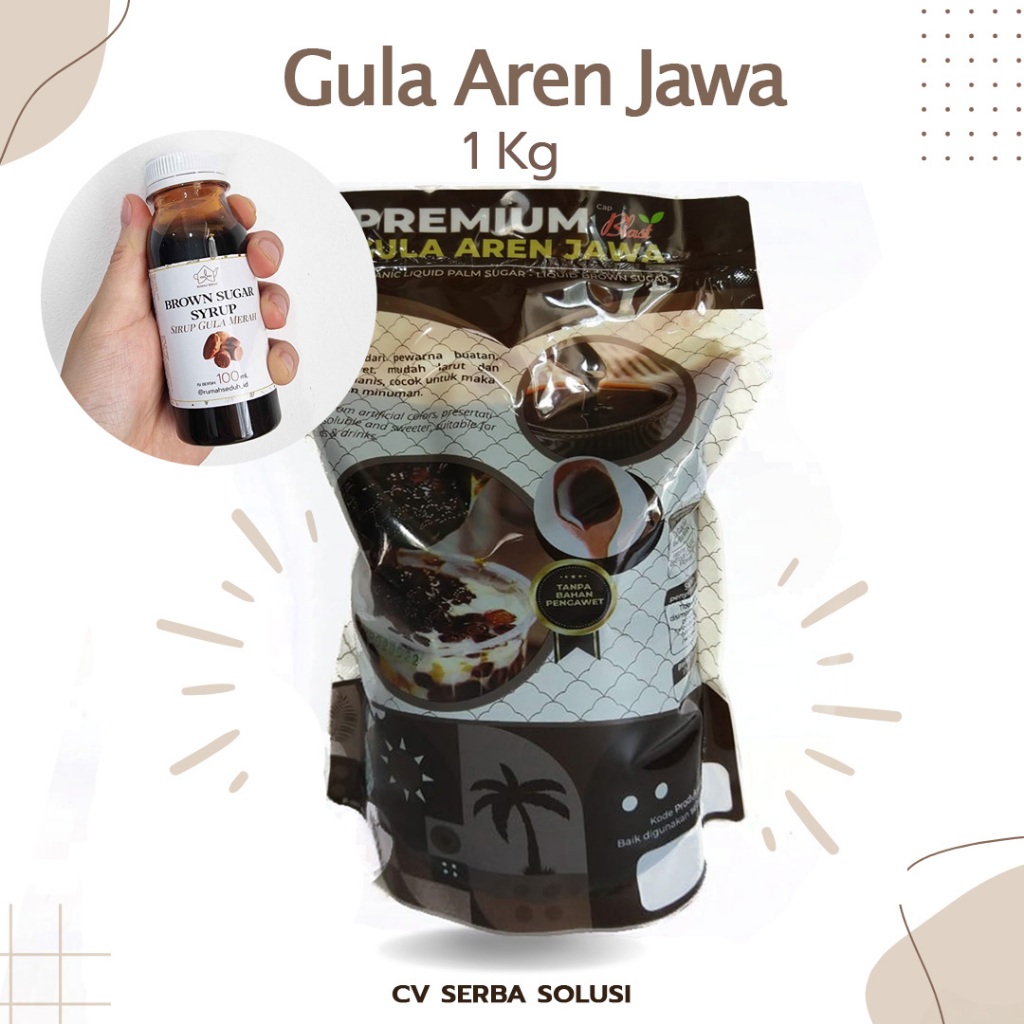 Jual Sirup Aren Jawa Cair 1kg - Sirop Gula Merah - Palm Sugar - Brown ...