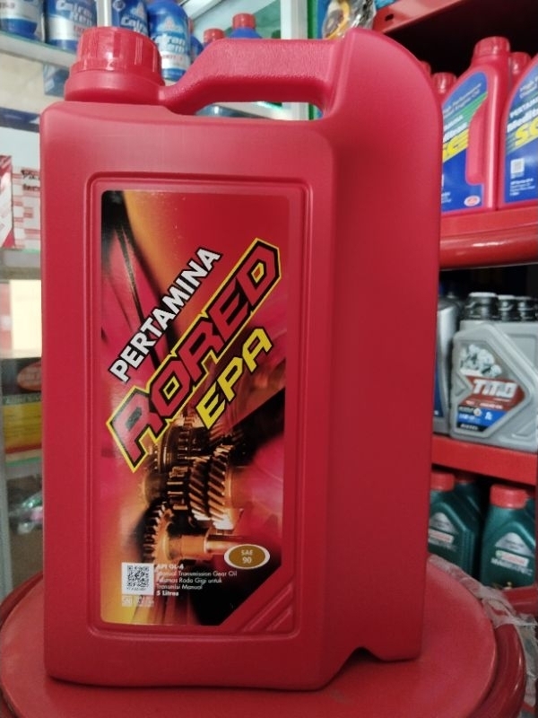 Jual OLI PERTAMINA RORED EPA SAE 90 5 liter 100%ORI | Shopee Indonesia