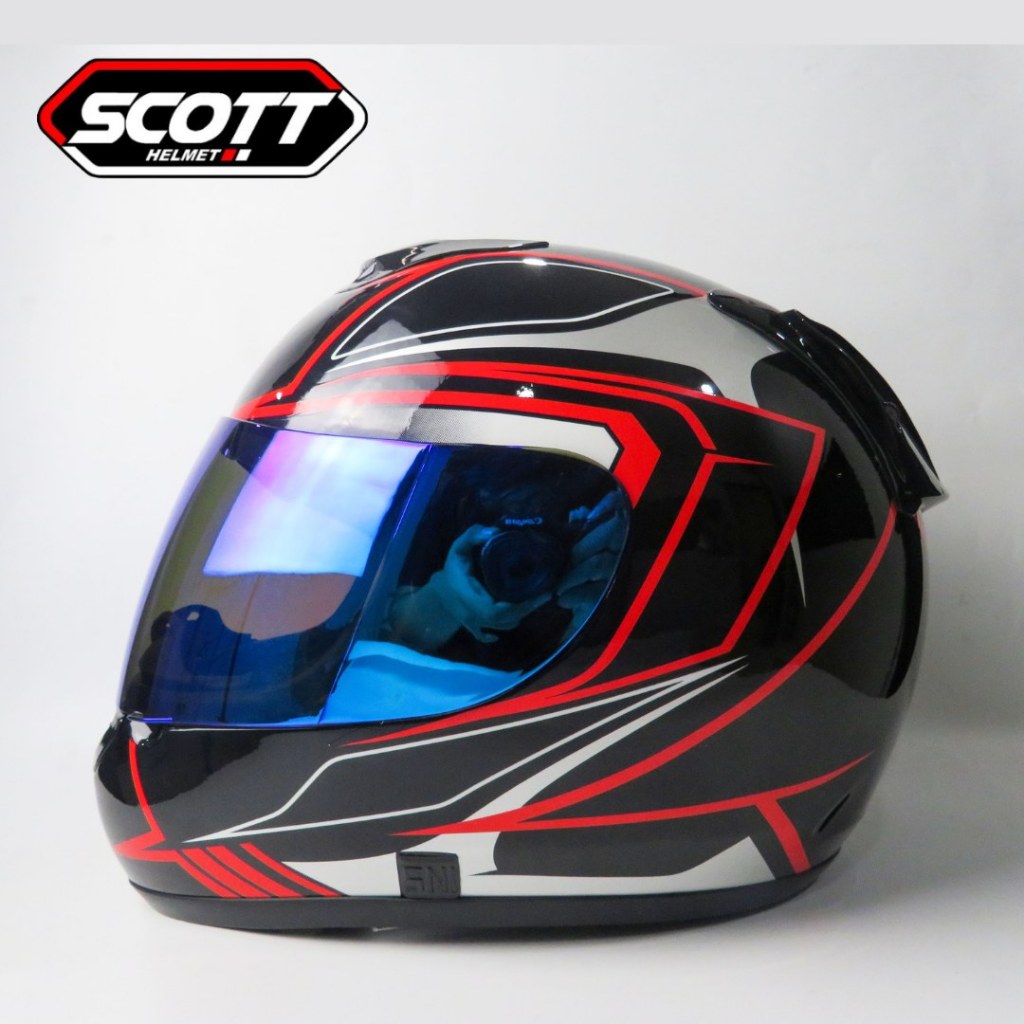 Jual Paket Ganteng Scott FF RX 1/ Helm FullFace / Helm Ala-ala Copy ...
