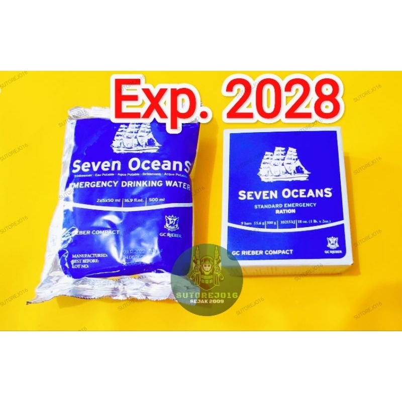 Jual paket ransum mre foodration biscuit and emergency water seven ...