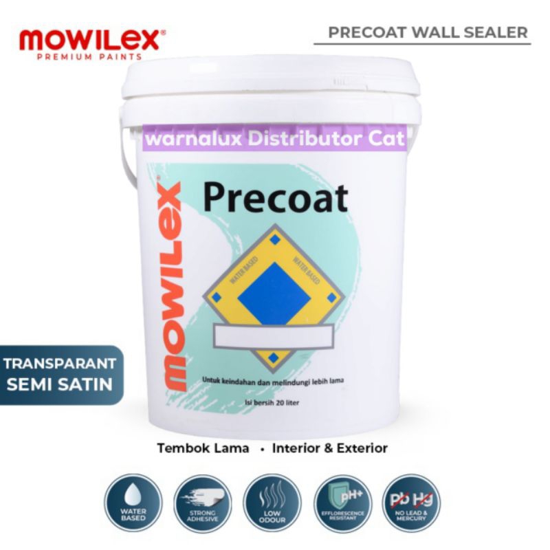 Jual Mowilex Precoat Wall Sealer Cat Dasar Interior Exterior Shopee