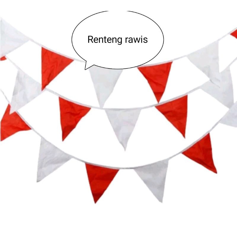 Jual UMBUL UMBUL RENTENG RAWIS MERAH PUTIH DAN WARNA UKURAN 5 METER ...