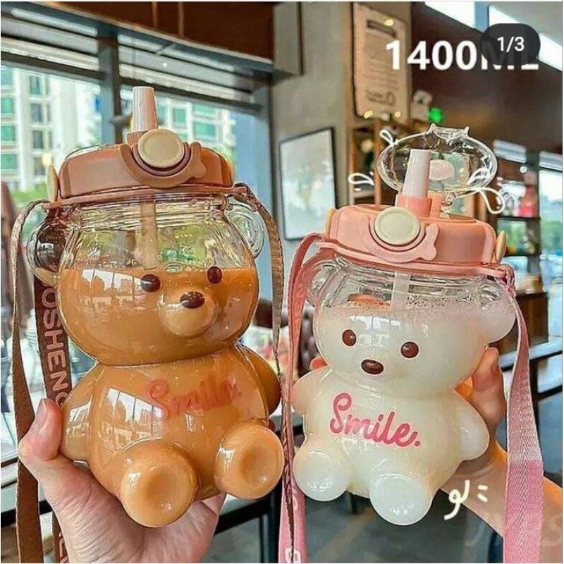 Jual BOTOL BERUANG SMILE BENING / BOTOL BEAR BENING 1,4 liter | Shopee ...