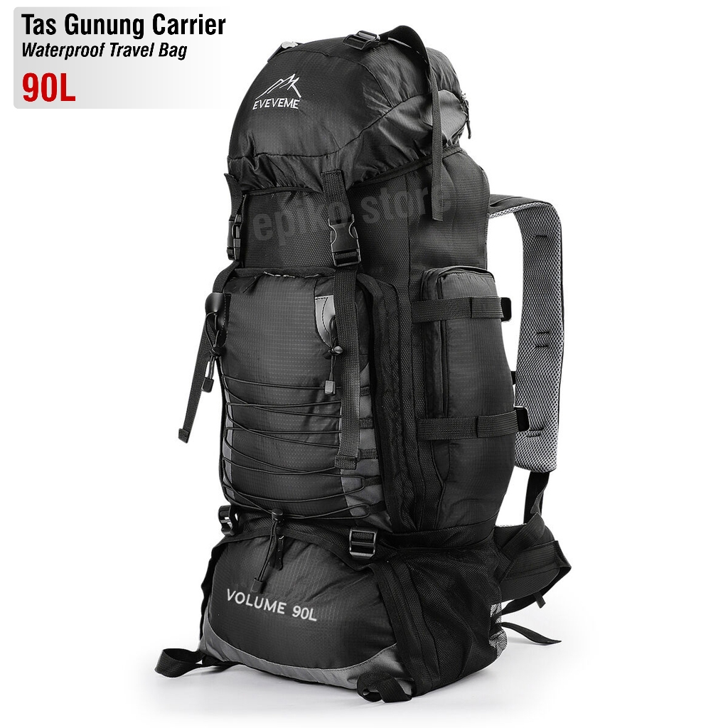 Tas Gunung Carrier Bag Travel Backpack Waterproof 90L SIG3D