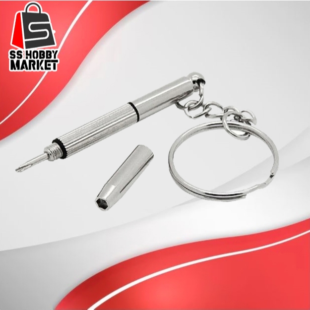 Jual Gantungan Kunci Obeng Plus Minus Mini Screwdriver Keychain EDC ...