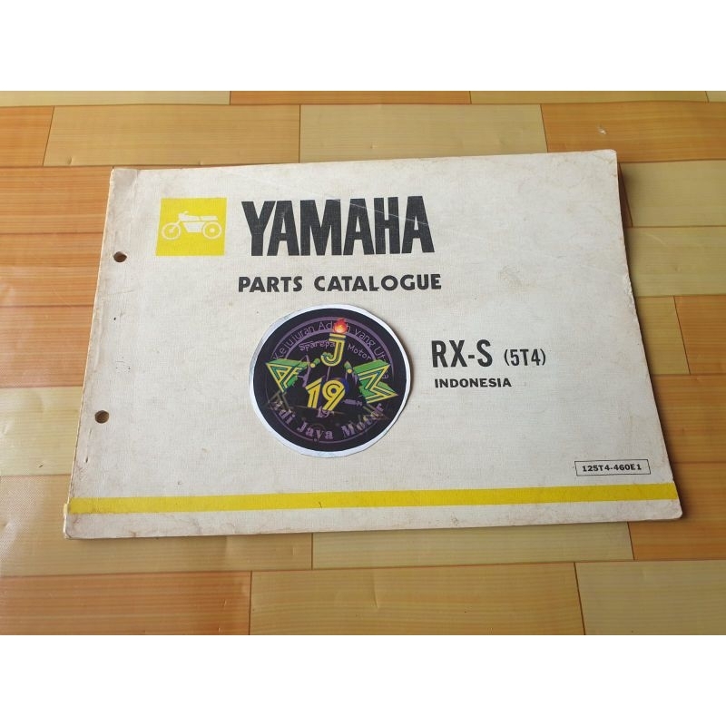 Jual Buku Part Catalog Katalog Copian Yamaha RX S RXS 5T4 | Shopee ...