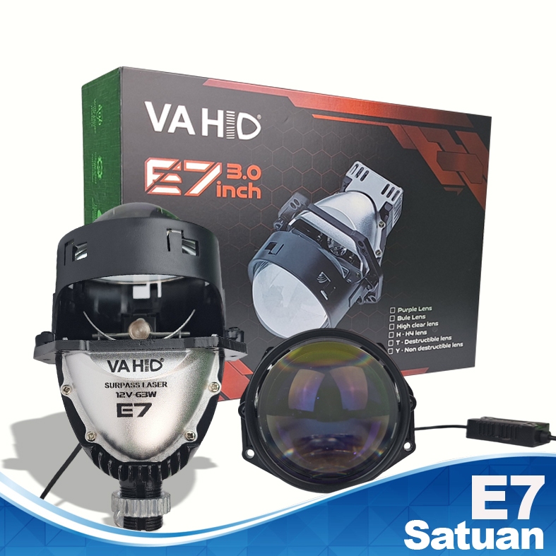 Jual E7 Satuan - Bi-LED E7 Surpass Laser | Dual Core Pro Lens Headlight ...