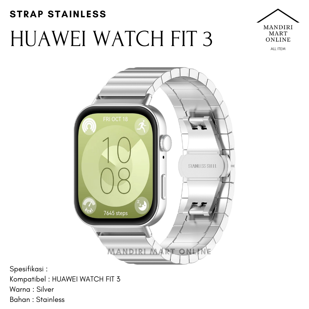 Jual Strap Huawei Watch Fit Stainless Tali Pengganti Huawei