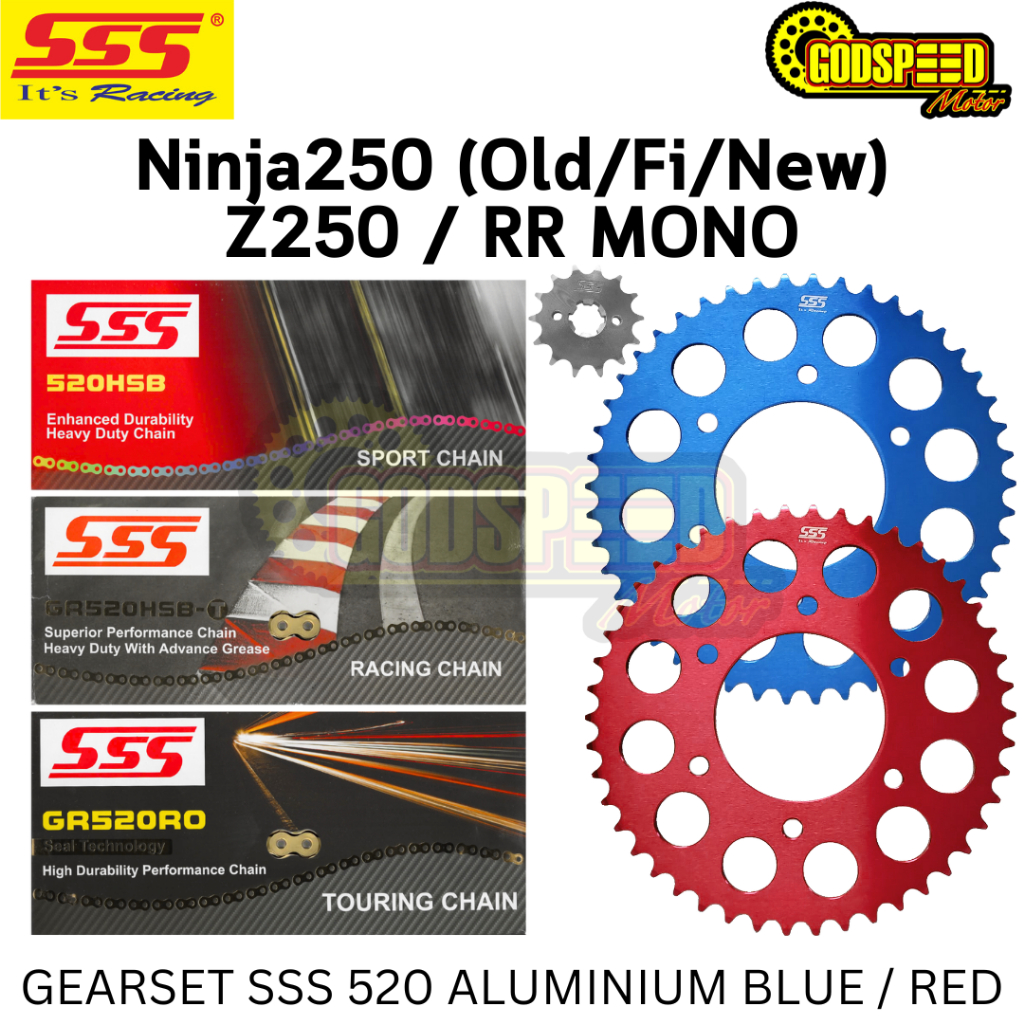 Jual Gearset Girset Ninja 250 250 Fi N250 Rr Mono Z250 Fi Sss