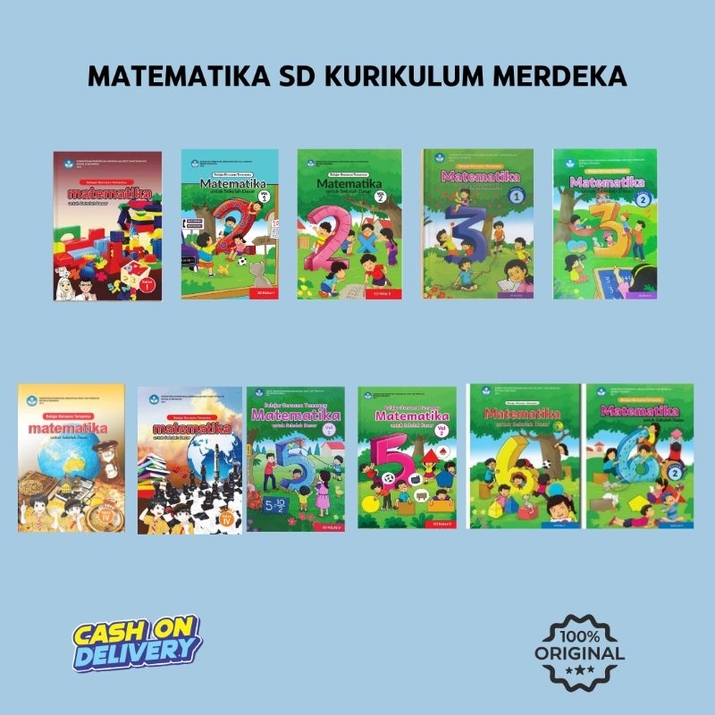 Jual Matematika Kelas 1 2 3 4 5 6 SD Pemerintah (Kurikulum Merdeka ...