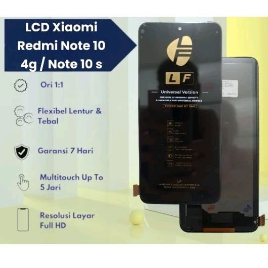 Jual LCD Xiaomi Redmi Note 10 4G / Note 10s Fullset touchscren / LCD LF ...