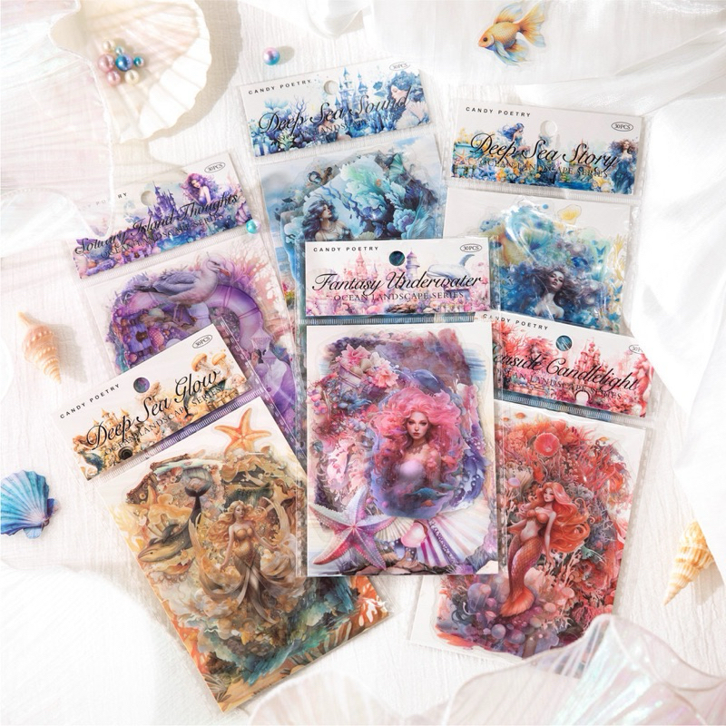 Jual (KD3)Ocean Landscape Series/ Ocean Stickers / Stiker Bawah Laut ...