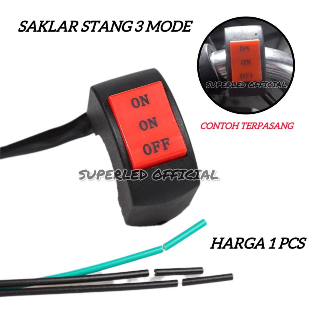 Jual Saklar on on off 3mode multi fungsi universal waterproof | Shopee ...