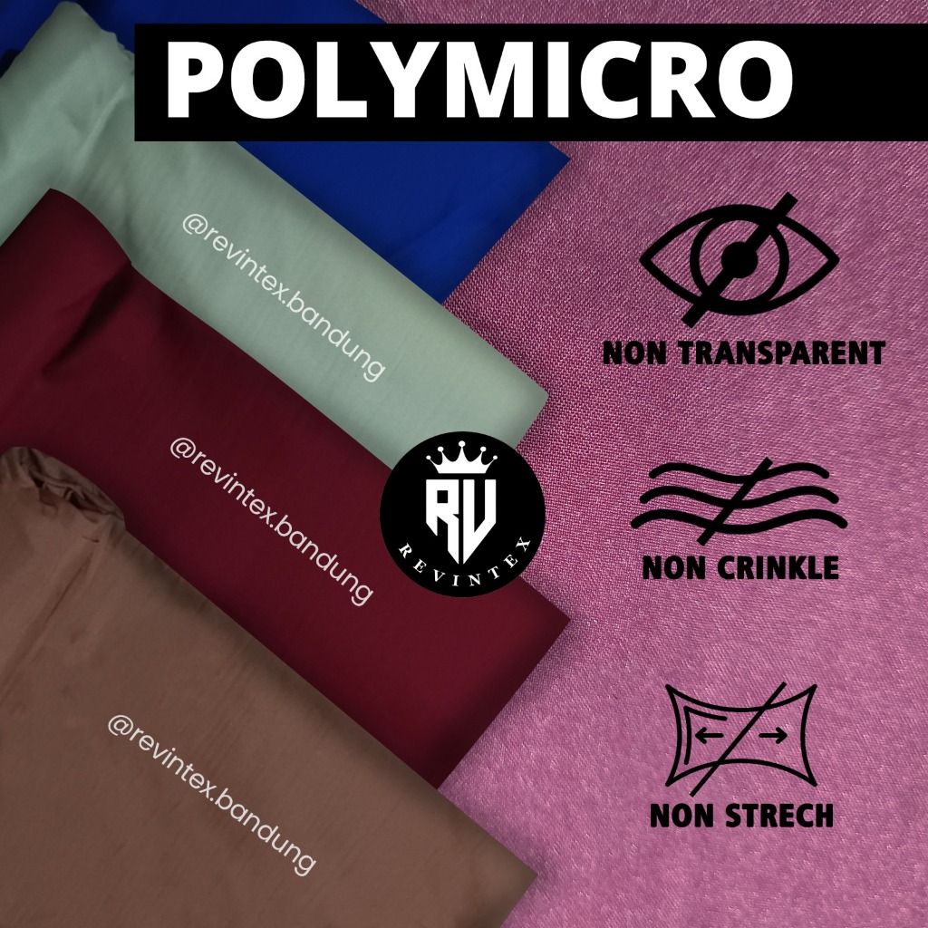 Jual Kain Polymicro IMPORT PREMIUM Grade A - REVINTEX BANDUNG | Shopee ...